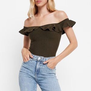 NWOT Express Off The Shoulder Ruffles